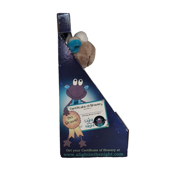 A Light in the Night Nightlight Toy Plush Blue Bedtime Book Set NEW Shopworn Box - Picture 3 of 13